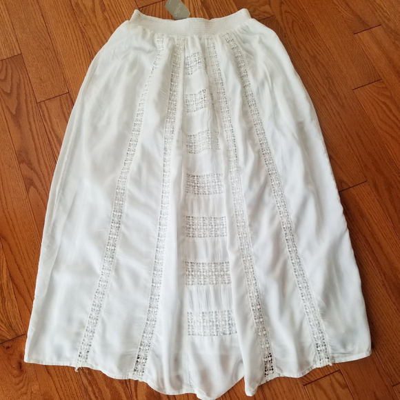 Anthropologie Dresses & Skirts - Anthropologie Maeve Crochet Eyelet Maxi Skirt 4